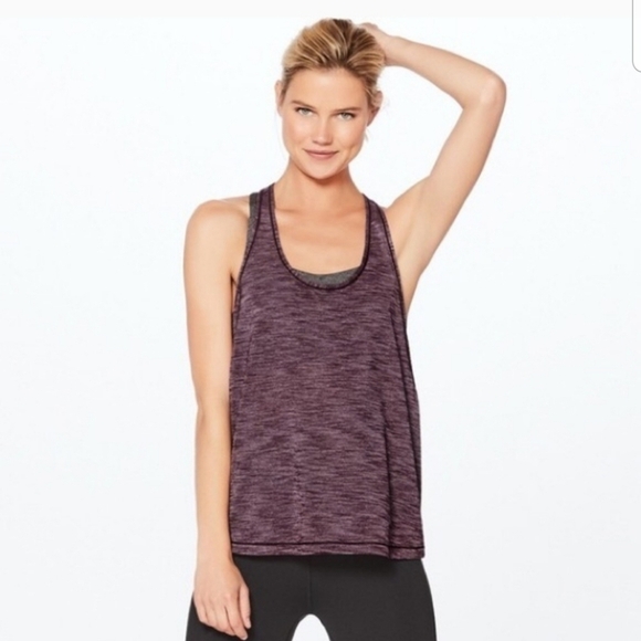lululemon athletica Tops - Lululemon Purple Train Times Tank NWT
